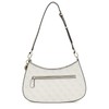 GUESS Noelle II Top Zipper Shoulder Bag White Logo