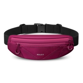 VULKIT Waist Fanny Pack Running Belt for Women Men Waterproof Bum Bag with Adjustable Buckle Elastic Strap for Under 7'' Phones Hiking Walking Gift Travel Outdoors