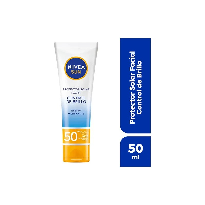 Protector Solar Facial Nivea Sun Control Brillo Fps50 50ml Nivea