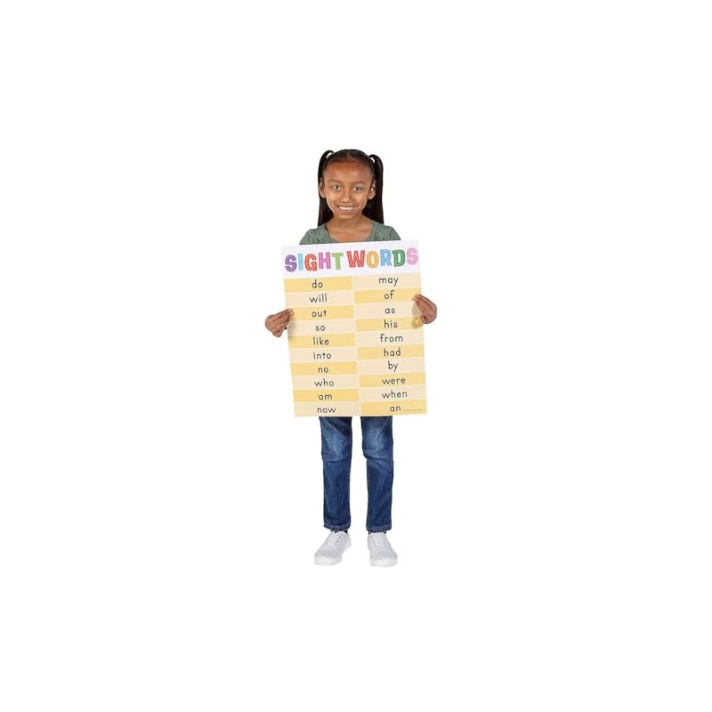 Fun Express 16" x 20 3/4" Elementary Sight Words Classroom