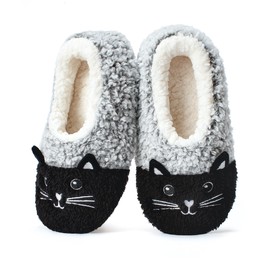 Hygknixx Cute Animal Slippers for Women Kids, Cozy Fuzzy Slipper Socks with Non Slip Grips, Funny Christmas Gifts for Girls Toddlers Wife Mom Grandma Her, Stocking Stuffers for Adults Kids