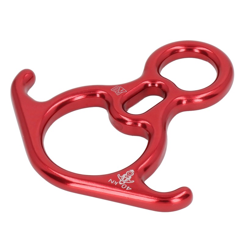 Descender Gear Aluminium Alloy 40KN Pulling Force Ox Horn Shaped