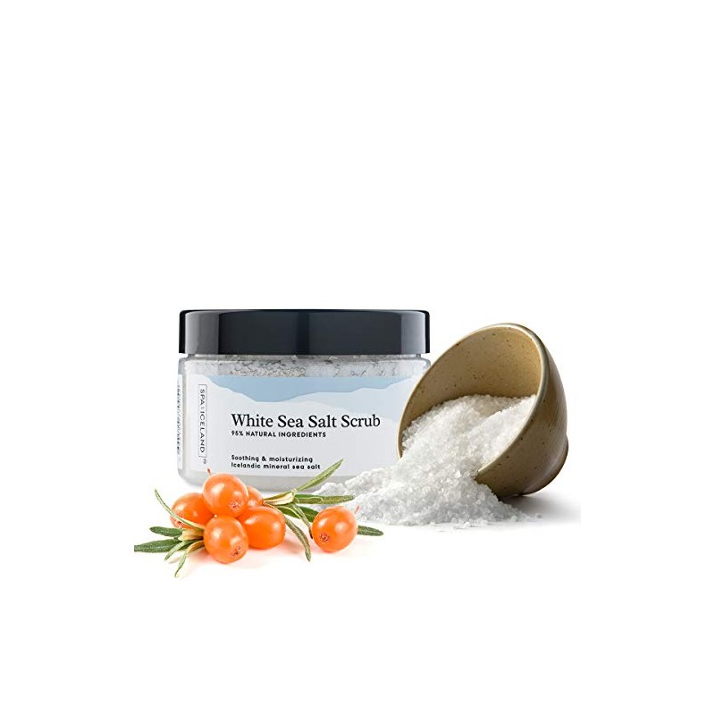 Exfoliante De Sal Marina Blanca Suavizante E Hidratante
