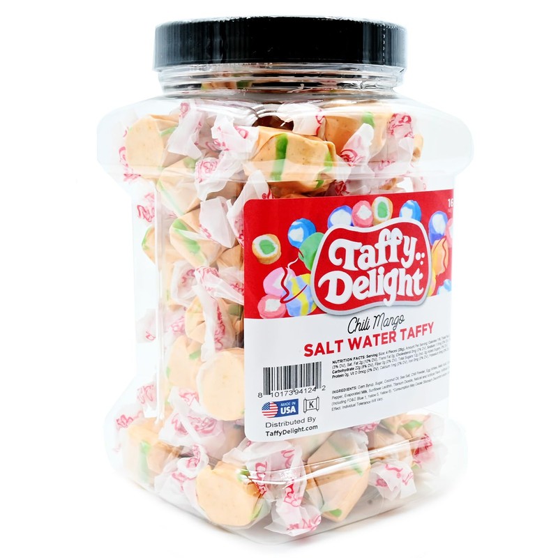 Taffy Delight Salt Water Taffy (16oz, Chili Mango)