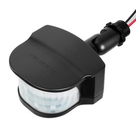 TREEWELL 240-Degree Replacement Motion Detector, Adjustable Time & Detection Sensitivity Up to 60 Feet Range, 3 Working Modes Pir Motion Sensor for Security Floodlight, Black, UL Listed