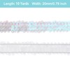 uxcell 10 Yards 0.8 Inch Elastic Sequins Trim Stretch Flat