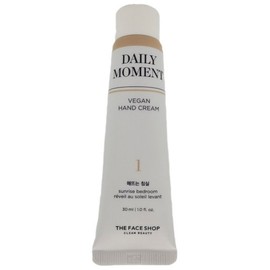 The Face Shop Daily Moment Vegan Hand Cream 01 Sunrise Bedroom 30ml / 데일리 모먼트 비건 핸드크림 01 해뜨는 침실 30ml
