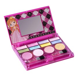 Playkidiz Meine erste Prinzessin kinderschminke, Girl's All-In-One Deluxe Cosmetic -  kinderschminke set mädchen - Echte Make -up -Palette mit Spiegel (waschbar)