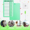 Erasable Chore Chart for Kids with Markers and Wall Hook,Sliding