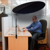 BOENBRO Office Cubicle and Desk Shade - Foldable 36" Circular
