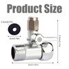 Wasseranschluss Adapter T-Stück,1/2 x 1/2 x 1/4 Zoll,Absperrhahn in T-Form,Wasseranschluss