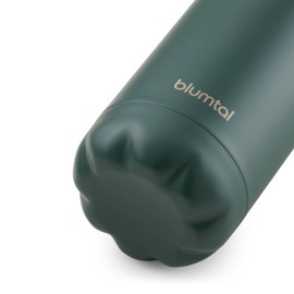 Blumtal® Trinkflasche Edelstahl Charles - Thermosflasche 1000 ml - BPA-freie Thermo Trinkflasche kalt&warm - auslaufsichere Trinkflasche Metall/Edelstahl Trinkflasche 1L - Thermoflasche - Dunkelgrün