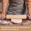 HARFINGTON Rolling Pin 11" x 1.1" Pointed Smooth Non-Stick Beech