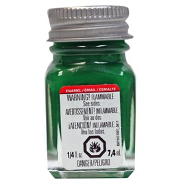 Testors Enamel 1/4 Oz Bottle Flat Green