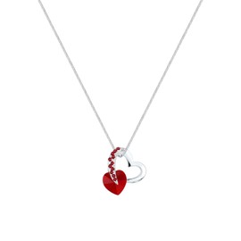 Elli Women's 925 Sterling Silver Xilion Cut Crystal Necklace with Pendant of 45 cm