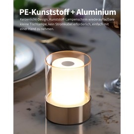 VISDANFO Newsee LED 4 inch touch night light (gold-2 (PE plastic))