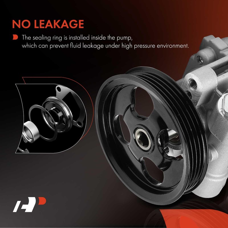 A-Premium Power Steering Pump with Pulley Compatible with Mitsubishi Montero