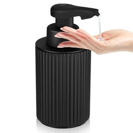 Phneems Soap Dispenser Automatic Electric Automatic Soap Dispenser with Sensor No Touch Sensor Automatic Soap Dispenser for Bathroom, Kitchen, Office USB Black