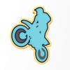 Dirt Bike Cookie Cutter & Stamp