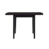 Linon Ervin Wood Square Drop Leaf Table in Black