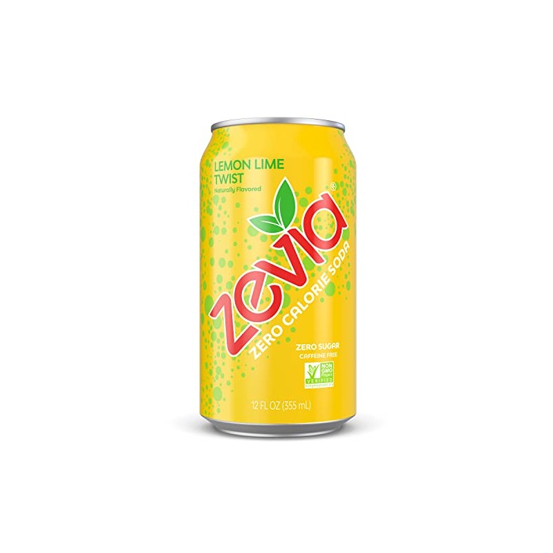 Zevia Zero Calorie Soda, Lemon Lime Twist, 12 Fl Oz