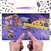 1 Sets DIY 3D Fun Large Size Music Town House