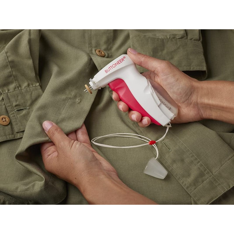 Buttoneer Button Fastening System - NEW and Improved! - Attaches