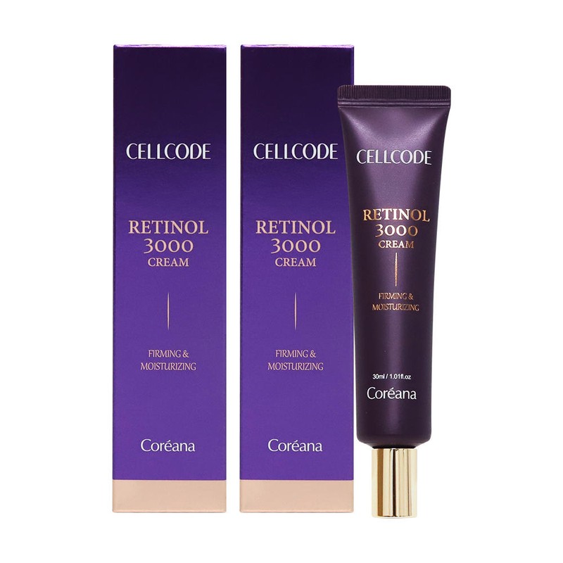 Koriana 코리아나 셀코드 레티놀3000 크림 30ml X 2개 나이트크림 주름