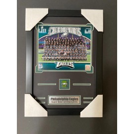 Philadelphia Eagle Champions LII Custom Frame  Kit -  Double Mat Vertical 8x10
