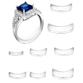 Ring Sizer Adjuster for Loose Rings,8 PCS Ring Size Measuring Tool for 1-10 mm Band Widths,Ring Guards for Women and Men,Easy to Install