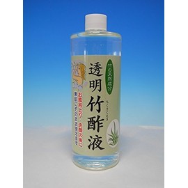Transparent Bamboo Vinegar Liquid, 16.9 fl oz (500 ml), Bamboo Vinegar Liquid for Bare Skin, Rough Skin, Itching Scalp