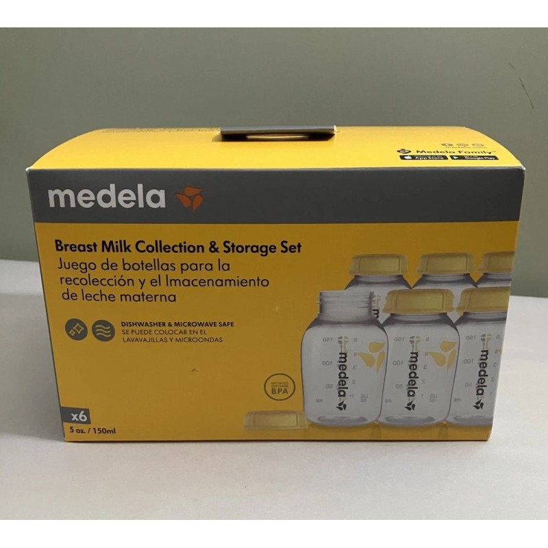 Medela Breast Milk Bottle Set + 6 Bottle Collection/Sto