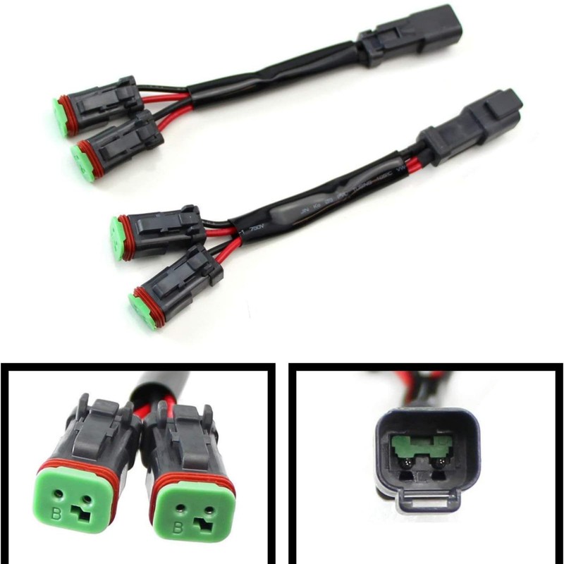 Viclaakesi Deutsch DT DTP 2 Pin Wiring Harness Adapters Connectors