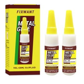 FIXWANT 180℃ High-Temperature Resistant Metal Mutual Bonding Copper Aluminum Alloy Zinc Alloy Electroplated Gold Iron Super Glue 20ML (2)