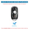 CARFIB for Buick Key Fob Cover 5 Button Soft TPU