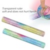 2Pcs Flexible Ruler 12 Inches Bendable Ruler Soft Ruler for