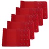Wowlife 5Pcs Bra Extenders 4 Hooks 3 Rows Elastic Bra