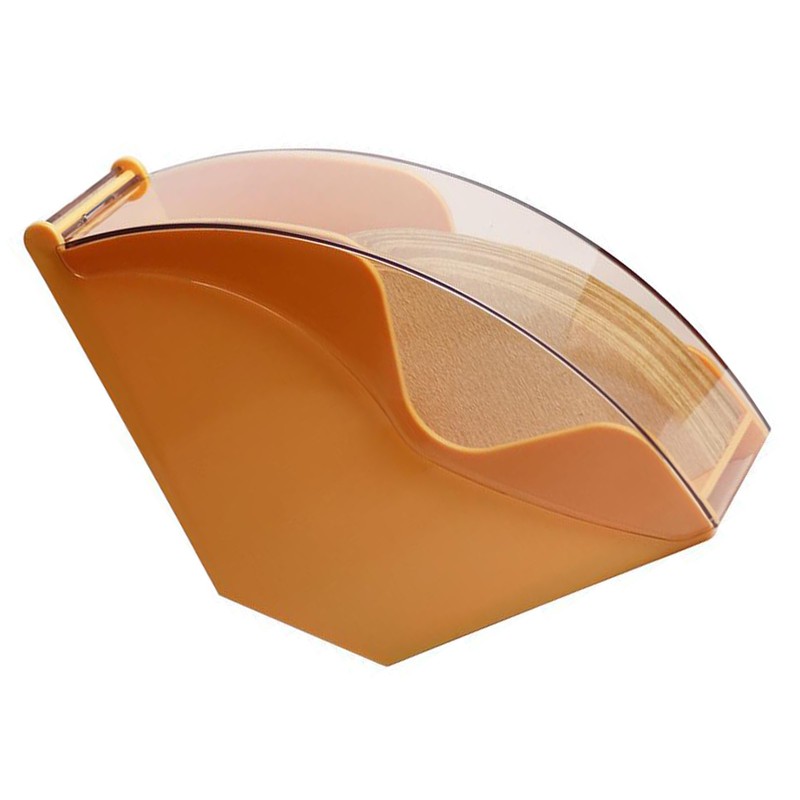 Acrylic Coffee Filter Holder with Lid Fan Shaped Filter Paper