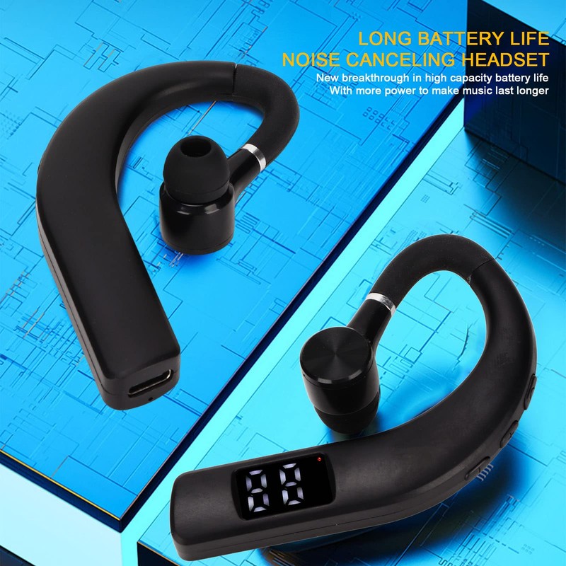 Bewinner Bluetooth Earpiece, Wireless Handsfree Noise Cancelling Single Ear Bluetooth
