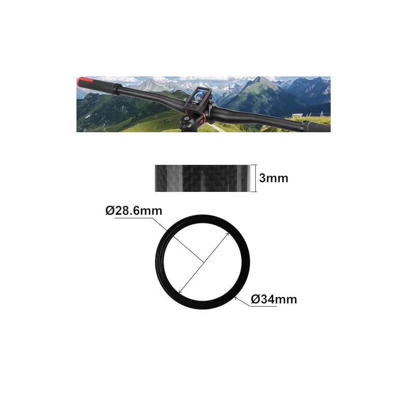 cyclingcolors Bicycle Ahead Stem Spacer Distance Rings Carbon MTB Road