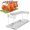 Chicken Leg Rack for Grill with Drip Tray - 12