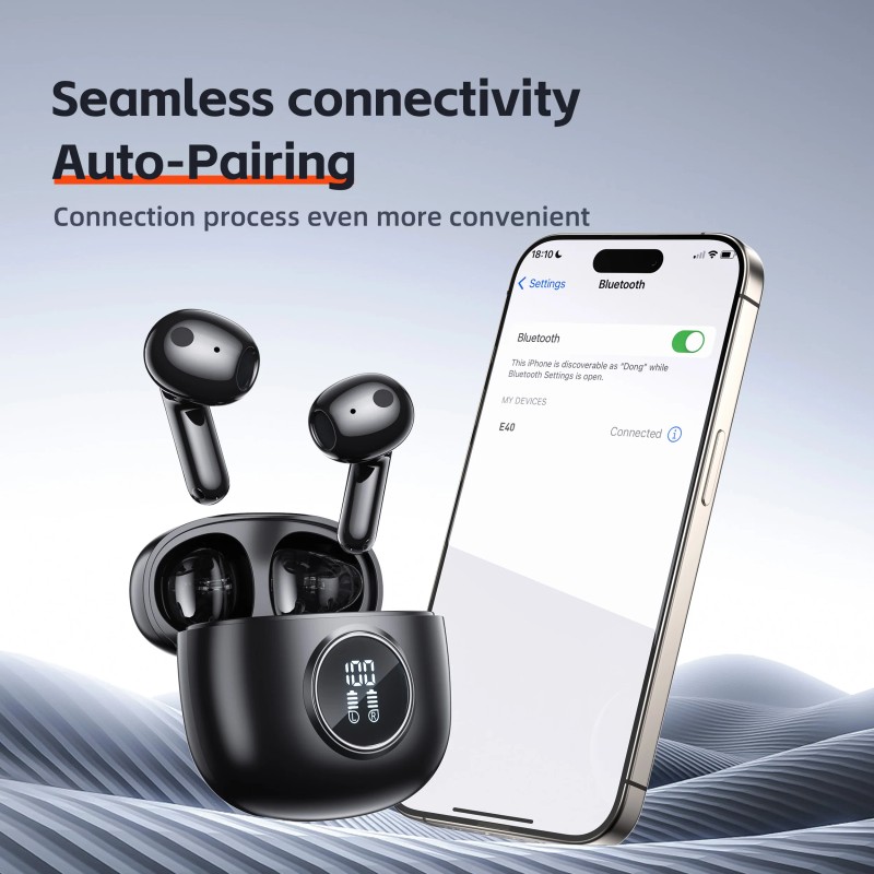 QERE E40 TWS Earbuds Wireless Bluetooth 5 3 140H Standby