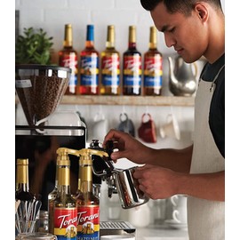 Peach Syrup for Ice Tea & Drinks 25.4 Ounces Flavoring for Drinks with Little Squirt Syrup Pump