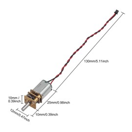 8PCS Mini N20 Gear Motor DC 3V-6V Slow Speed Full Metal Gearbox Micro Motorfor DIY Robot Car RC Toys with Terminal