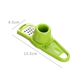 2 Pcs Kitchen Garlic Press Stainless Steel Garlic Crusher, Garlic Peeler, Garlic Crusher, Garlic Cutter, Meat Grinder and Cutting Edge for Fresh Ginger and Garlic