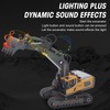 Srliya 2.4G RC Excavator Toy Rotating Full Functional Lighting Music