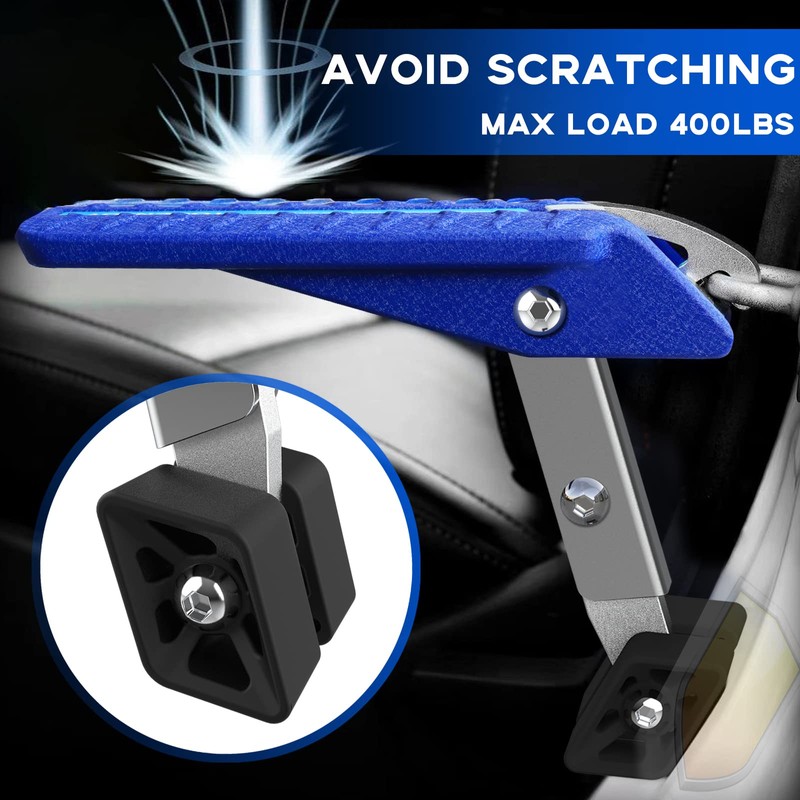 TOOENJOY Universal Car Door Step with 5 Gear Adjustment/No Assembly,