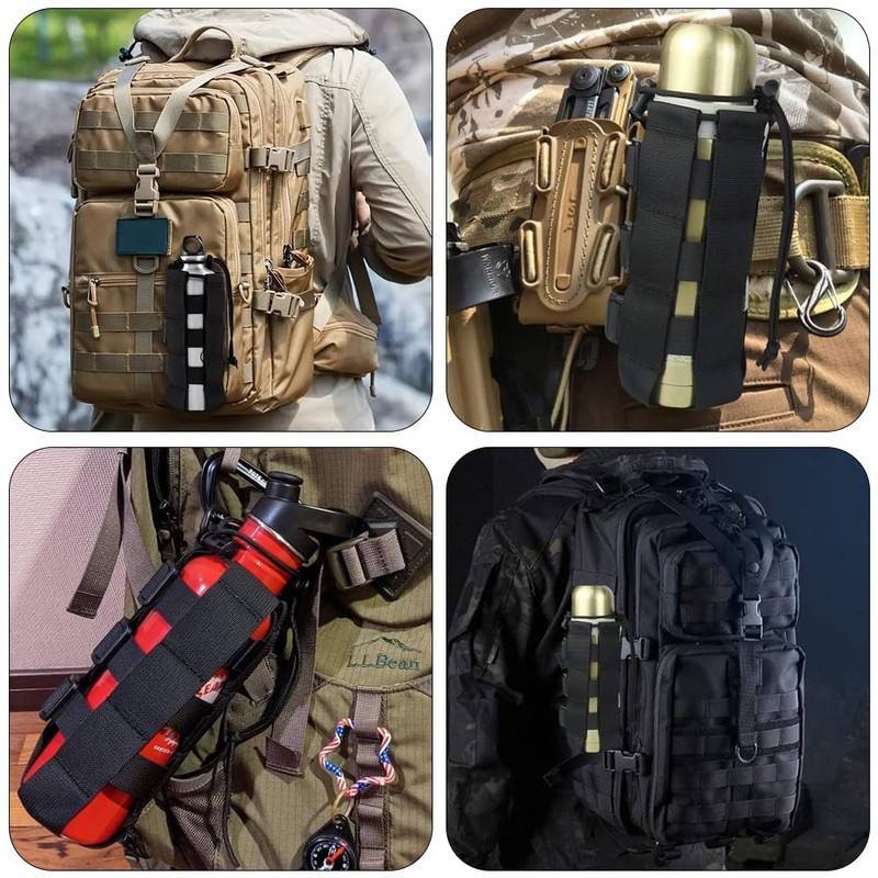 Lvjkes Bottle Holder Backpack, Bottle Holder Belt, Nylon Material with