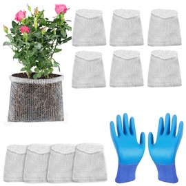 GISSAN Gopher Baskets for Plants – 5 Gallon Root Guard Mesh Cages (10-Pack) | Rustproof 304 Stainless Steel Wire for Gophers, Moles & Voles Protection