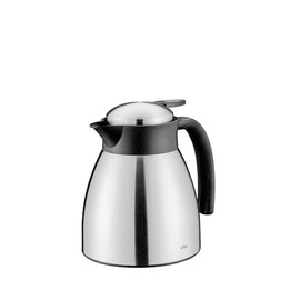 Cilio Savona Insulated Double-Wall Stainless Steel Beverage Server-Hot/Cold Carafe-Coffee Pitcher, 17 Ounce